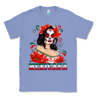 Colony Blue Mexicana with Skull Girl Classic Tee - texasbilliewilder