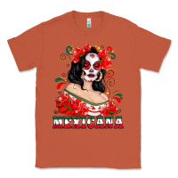 Copper Mexicana with Skull Girl Classic Tee - texasbilliewilder