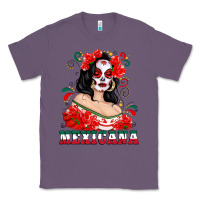 Lavender Mexicana with Skull Girl Classic Tee - texasbilliewilder