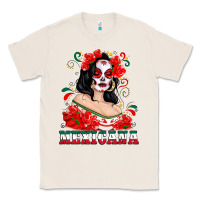 Natural Mexicana with Skull Girl Classic Tee - texasbilliewilder