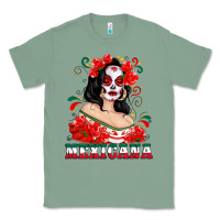 Sage Mexicana with Skull Girl Classic Tee - texasbilliewilder