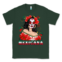 Sports Green Mexicana with Skull Girl Classic Tee - texasbilliewilder