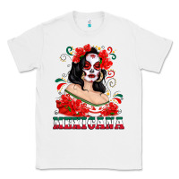 White Mexicana with Skull Girl Classic Tee - texasbilliewilder