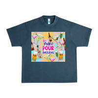 Midnight Navy let's make pour decisions Urban Heavy Tee - TumblerDesignByShophia