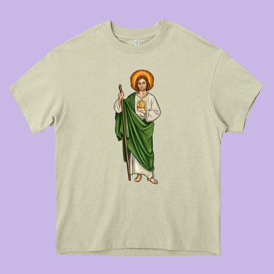 San Judas Heavy Core Tee Designed By Jahusdesignshop