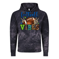 Cloud Black Football vibes green and blue Vintage Hoodie - HowdyJamesFarm