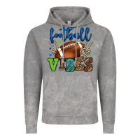 Cloud Rock Football vibes green and blue Vintage Hoodie - HowdyJamesFarm