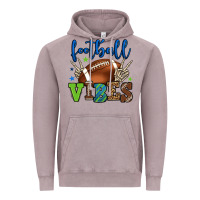 Vintage Zinc Football vibes green and blue Vintage Hoodie - HowdyJamesFarm