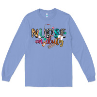 Colony Blue Nurse on duty Long Sleeve Tee - CowGirlArtShop