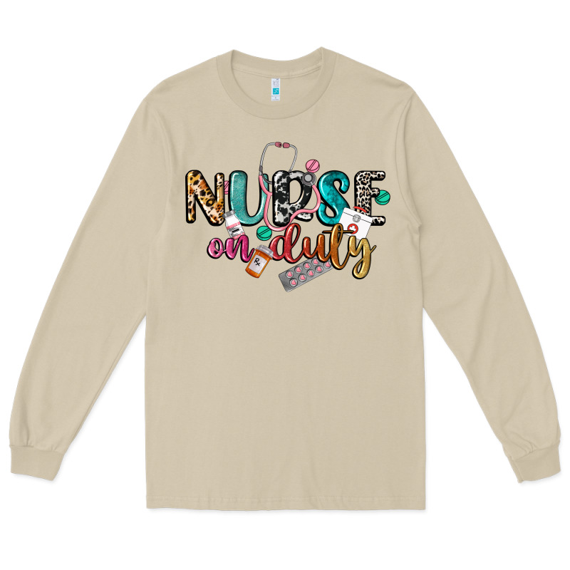 Nurse On Duty Long Sleeve Tee by CowGirlArtShop | Teevron