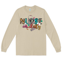 Mushroom Nurse on duty Long Sleeve Tee - CowGirlArtShop