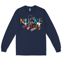 Navy Nurse on duty Long Sleeve Tee - CowGirlArtShop