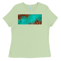 Matcha tooled leather turquoise glitter 11oz mug Ladies Tee - Jasminsmagicworld