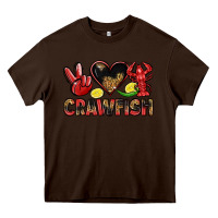 Chocolate Brown crawfish Heavy Core Tee - LillyAllenDesigns