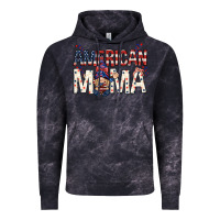 Cloud Black American mama with gnome Mother's Day Vintage Hoodie - HowdyJamesFarm