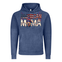 Vintage Denim American mama with gnome Mother's Day Vintage Hoodie - HowdyJamesFarm