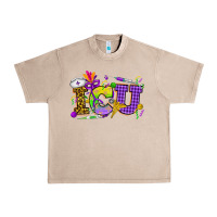 French Oak Mardi Gras ICU Nurse Urban Heavy Tee - HowdyJamesFarm