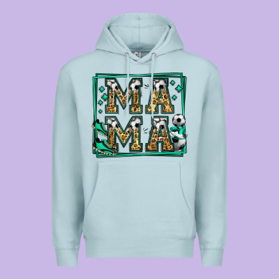 Soccer Mama Premium Hoodie Designed By Jasminsmagicworld