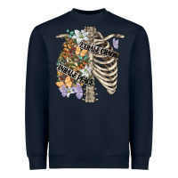 Navy inhale peace exhale chaos chest Heavyweight Sweatshirt - FaDigitalArtStudio