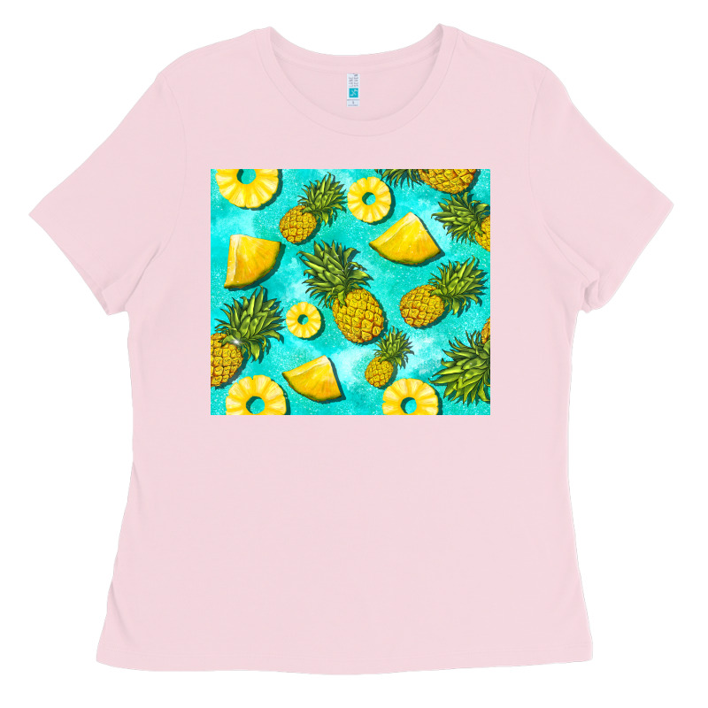 Blue Pineapple Ladies Tee by BarkalooDesign | Teevron