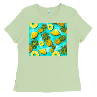 Matcha blue pineapple Ladies Tee - BarkalooDesign