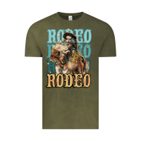 Vintage Olive Rodeo kid Cowboy midilli horse Vintage Tee - HowdyJamesFarm