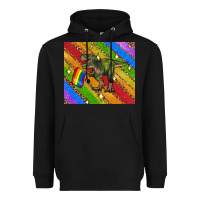 Black lgbtq dinosaur t rex tumbler Heavyweight Hoodie - Artiststas