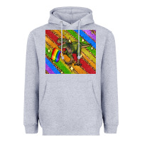 Heather Grey lgbtq dinosaur t rex tumbler Heavyweight Hoodie - Artiststas
