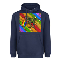 Navy lgbtq dinosaur t rex tumbler Heavyweight Hoodie - Artiststas