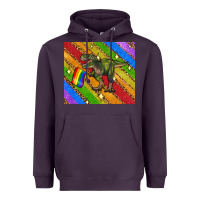 Plum lgbtq dinosaur t rex tumbler Heavyweight Hoodie - Artiststas