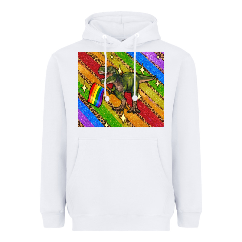 Lgbtq Dinosaur T Rex Tumbler Heavyweight Hoodie by Artiststas | Teevron