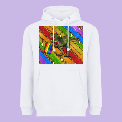 Lgbtq Dinosaur T Rex Tumbler Heavyweight Hoodie Designed By Artiststas