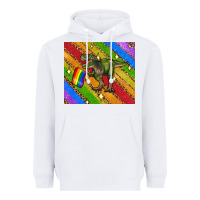 White lgbtq dinosaur t rex tumbler Heavyweight Hoodie - Artiststas