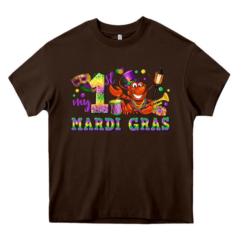 My First Mardi Gras Heavy Core Tee by LillyAllenDesigns | Teevron