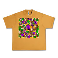Peanut Butter Mardi Gras jester had and crawfish with leopard pa Urban Heavy Tee - HowdyJamesFarm