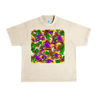Sandshell Mardi Gras jester had and crawfish with leopard pa Urban Heavy Tee - HowdyJamesFarm