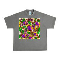 Tornado Mardi Gras jester had and crawfish with leopard pa Urban Heavy Tee - HowdyJamesFarm