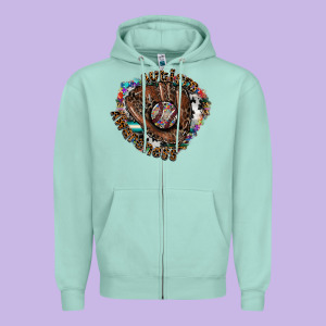 Autism Awareness Baseball Zipper Hoodie Designed By Cowhidedigitalart