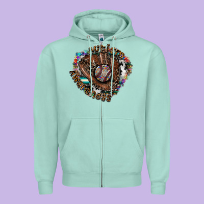 Autism Awareness Baseball Zipper Hoodie Designed By Cowhidedigitalart