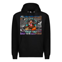 Black turkey wine and feelin fine tumbler Premium Hoodie - BundleAndBundleShop