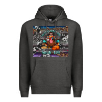 Charcoal Heather turkey wine and feelin fine tumbler Premium Hoodie - BundleAndBundleShop