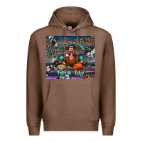 Chestnut turkey wine and feelin fine tumbler Premium Hoodie - BundleAndBundleShop