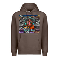 Coffee turkey wine and feelin fine tumbler Premium Hoodie - BundleAndBundleShop