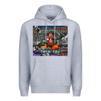 Heather Grey turkey wine and feelin fine tumbler Premium Hoodie - BundleAndBundleShop