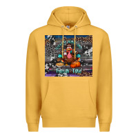 Mustard turkey wine and feelin fine tumbler Premium Hoodie - BundleAndBundleShop