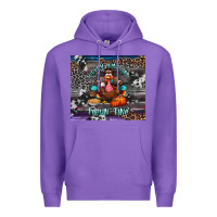 Purple turkey wine and feelin fine tumbler Premium Hoodie - BundleAndBundleShop