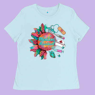 Western  Medical Assistant  Medical Instruments Ladies Tee Designed By Barkaloodesign