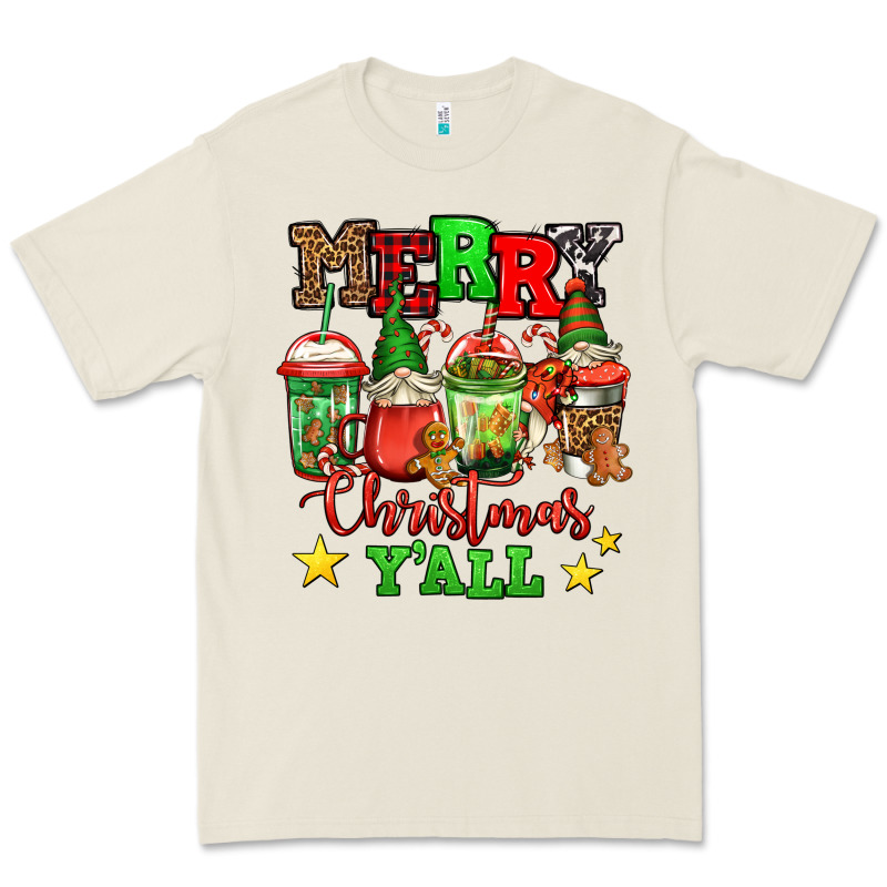 Merry Christmas Y'all Gnome Coffee Premium Tee by Jasminsmagicworld | Teevron