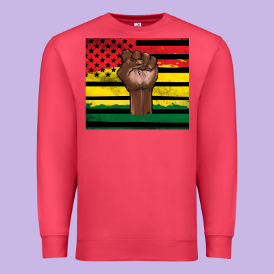 Juneteenth American Flag Premium Sweatshirt Designed By Artiststas