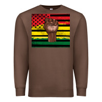 Chestnut Juneteenth American flag Premium Sweatshirt - Artiststas